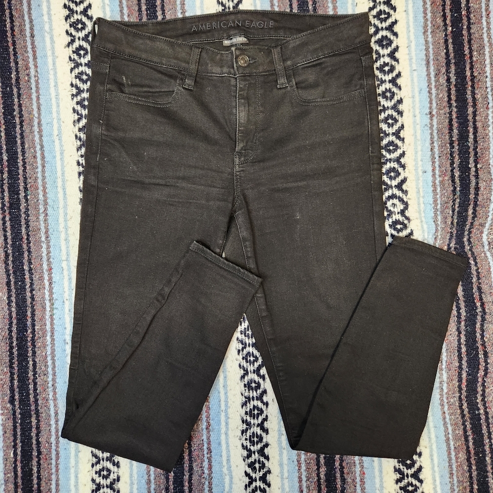 American Eagle Outfitters Black Next Level Stretch Jegging